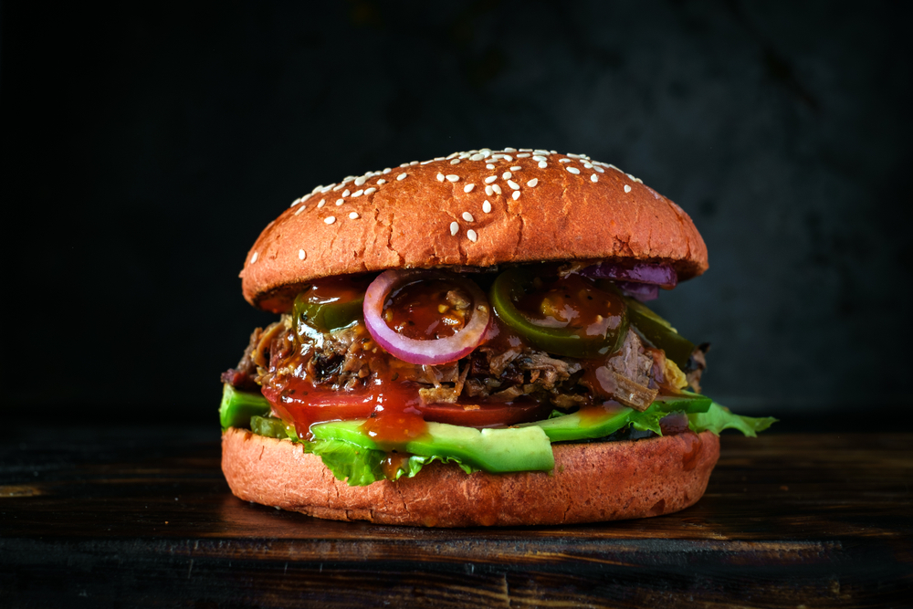 hamburguesa mediterranea fresca